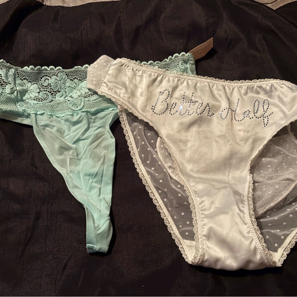 Victoria's Secret Bride Bridal Wedding Thong Bikini Bling Panties NWT Sexy